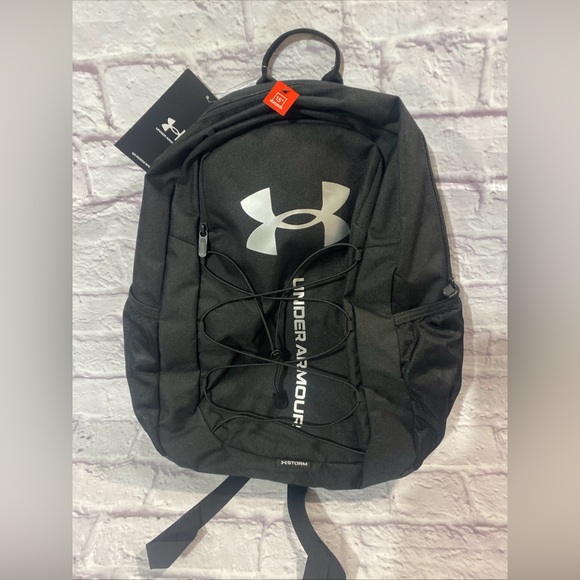 NWT Under Armour Hustle Sport Backpack Black - Picture 1 of 13